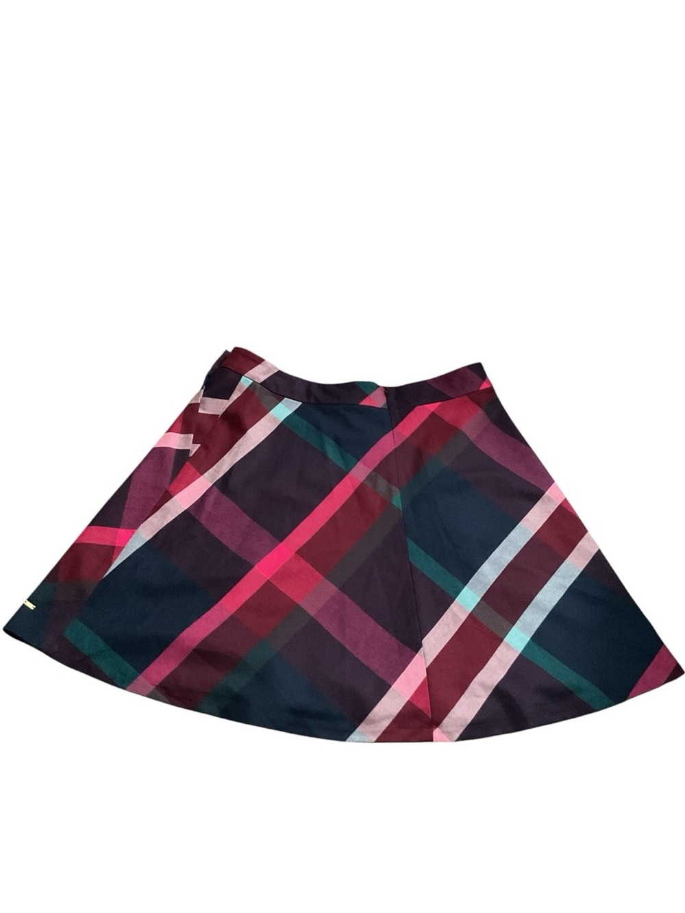 Tommy Hilfiger Pink and Navy Plaid Circle Skirt - Picture 2 of 4